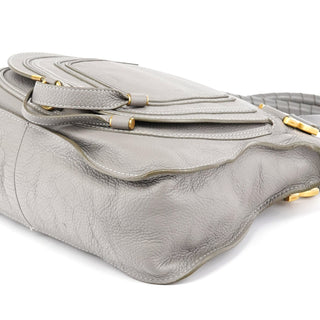 Chloe Grey Leather Marcie 2-Way Bag