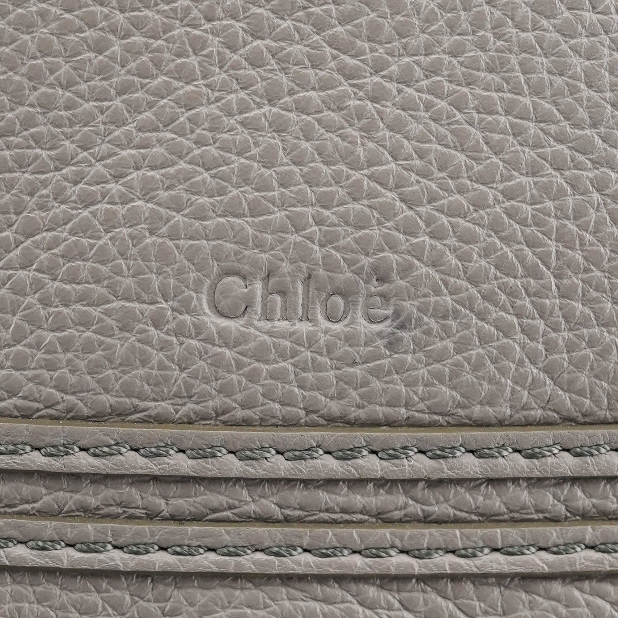 Chloe Grey Leather Marcie 2-Way Bag