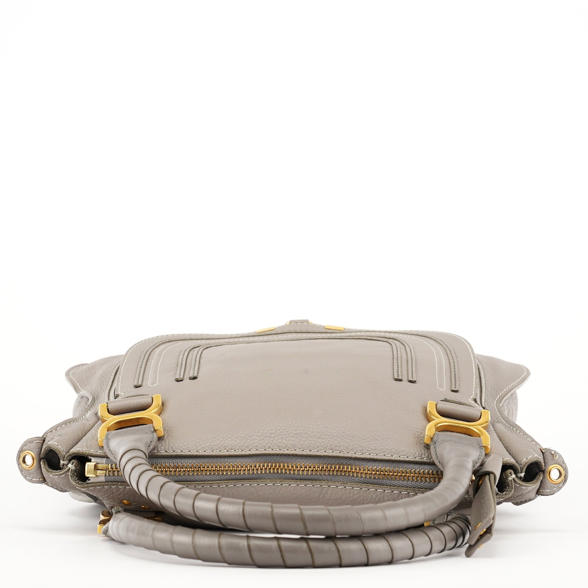 Chloe Grey Leather Marcie 2-Way Bag