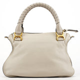 Chloé Marcie 2-Way Tasche aus grauem Leder