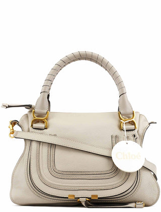 Chloe Grey Leather Marcie 2-Way Bag