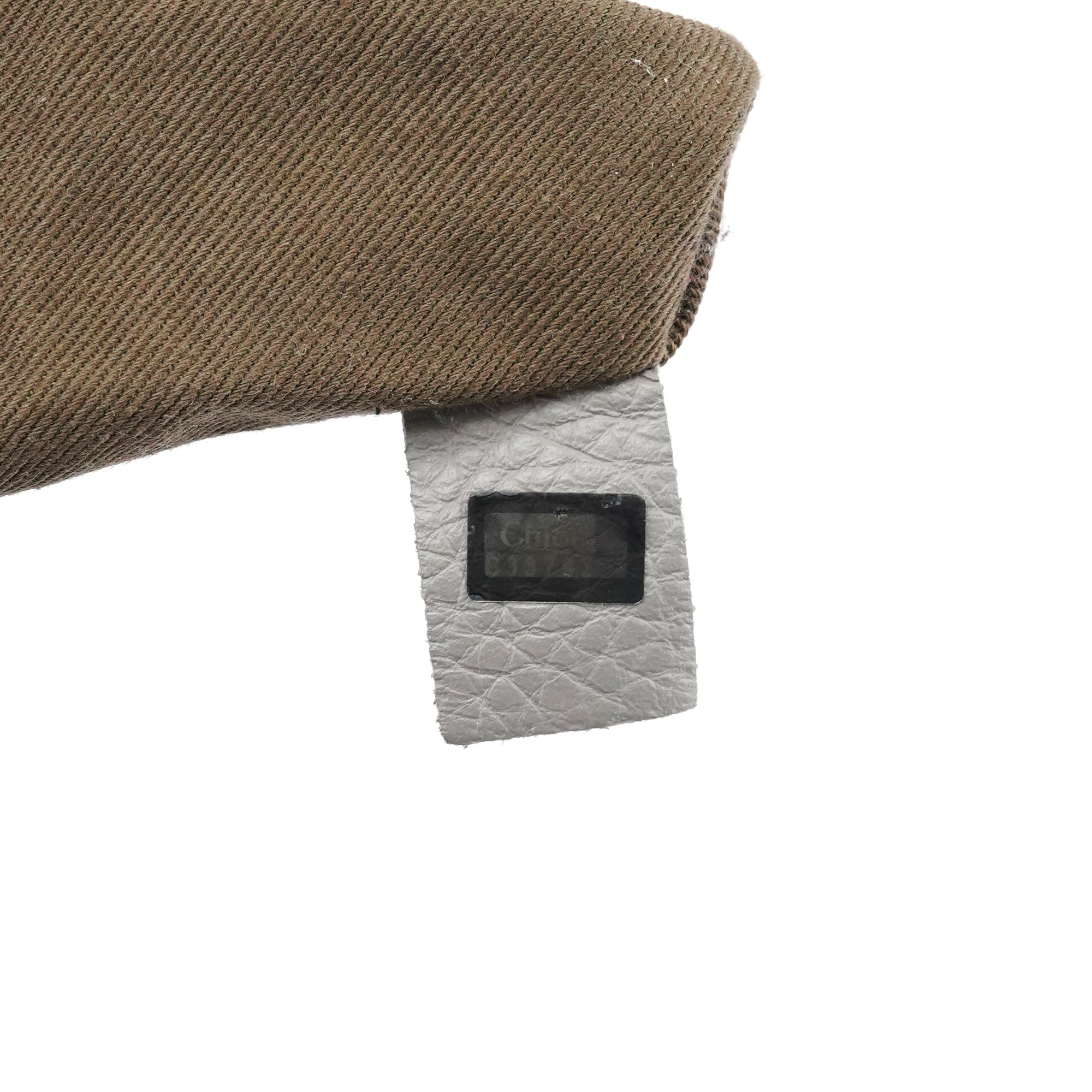 Chloé Sac deux portés Marcie en cuir gris