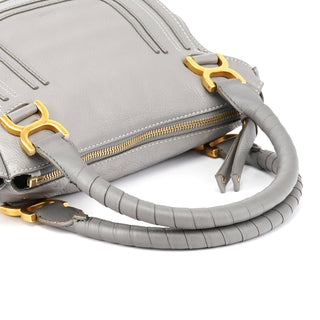Chloe Grey Leather Marcie 2-Way Bag