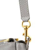 Chloé Sac deux portés Marcie en cuir gris