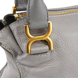 Chloe Grey Leather Marcie 2-Way Bag