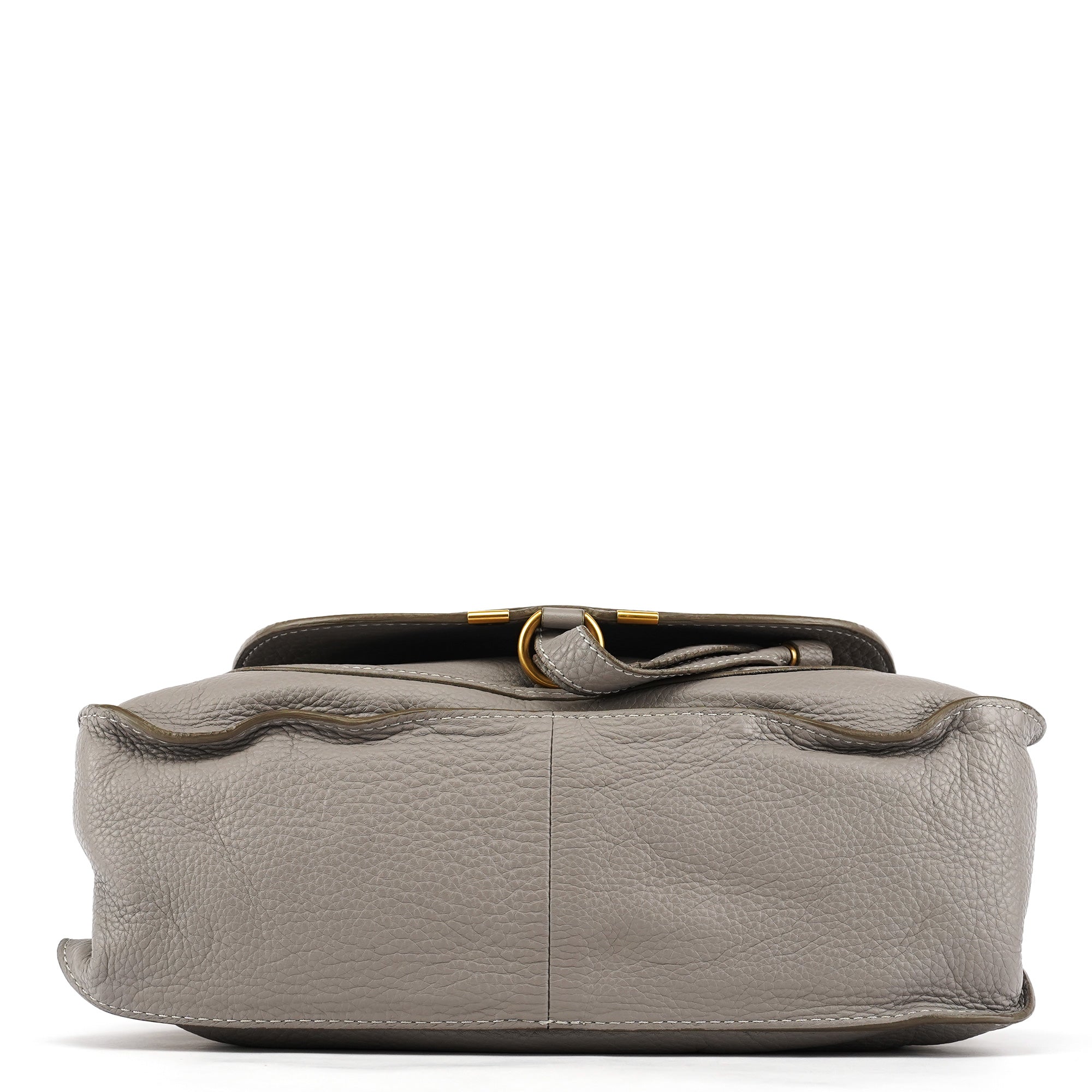 Chloé Sac deux portés Marcie en cuir gris