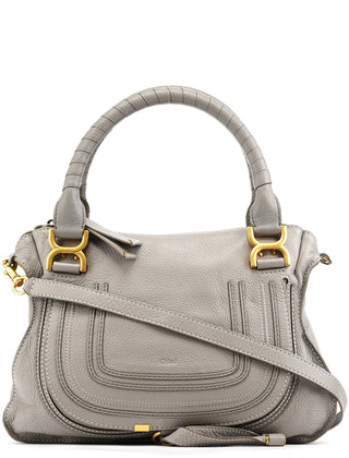 Chloe Grey Leather Marcie 2-Way Bag