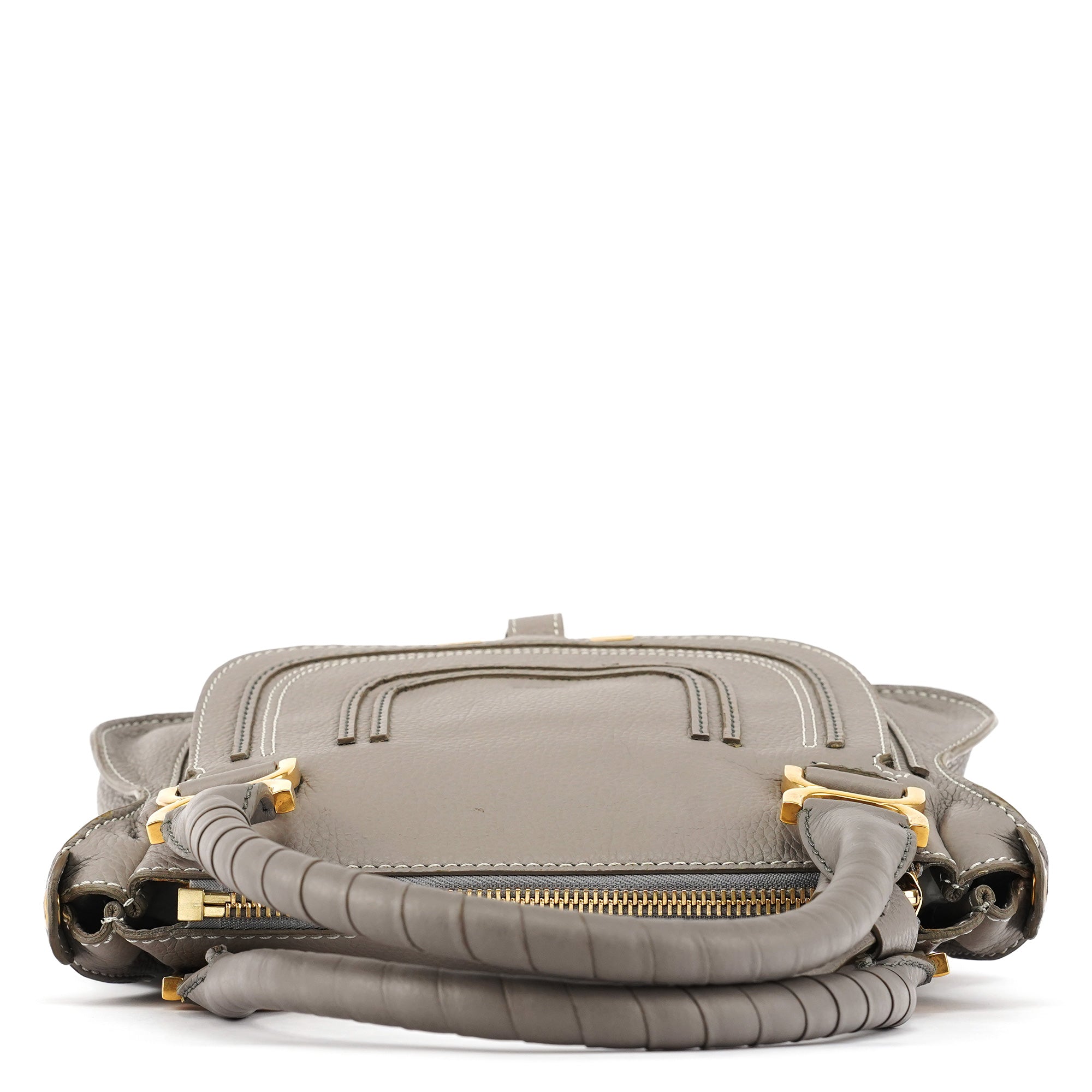Chloé Grey Leather Marcie 2-Way Bag
