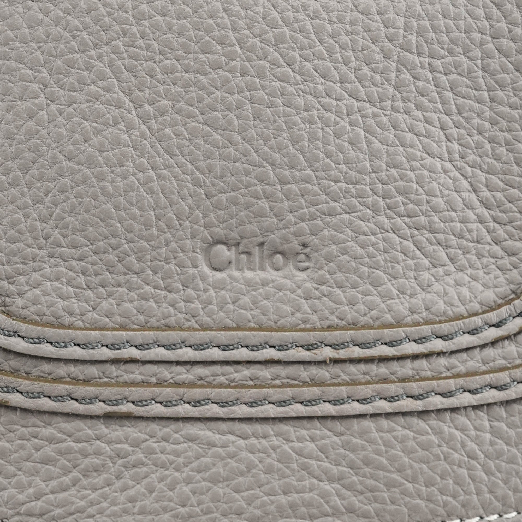 Chloé Grey Leather Marcie 2-Way Bag