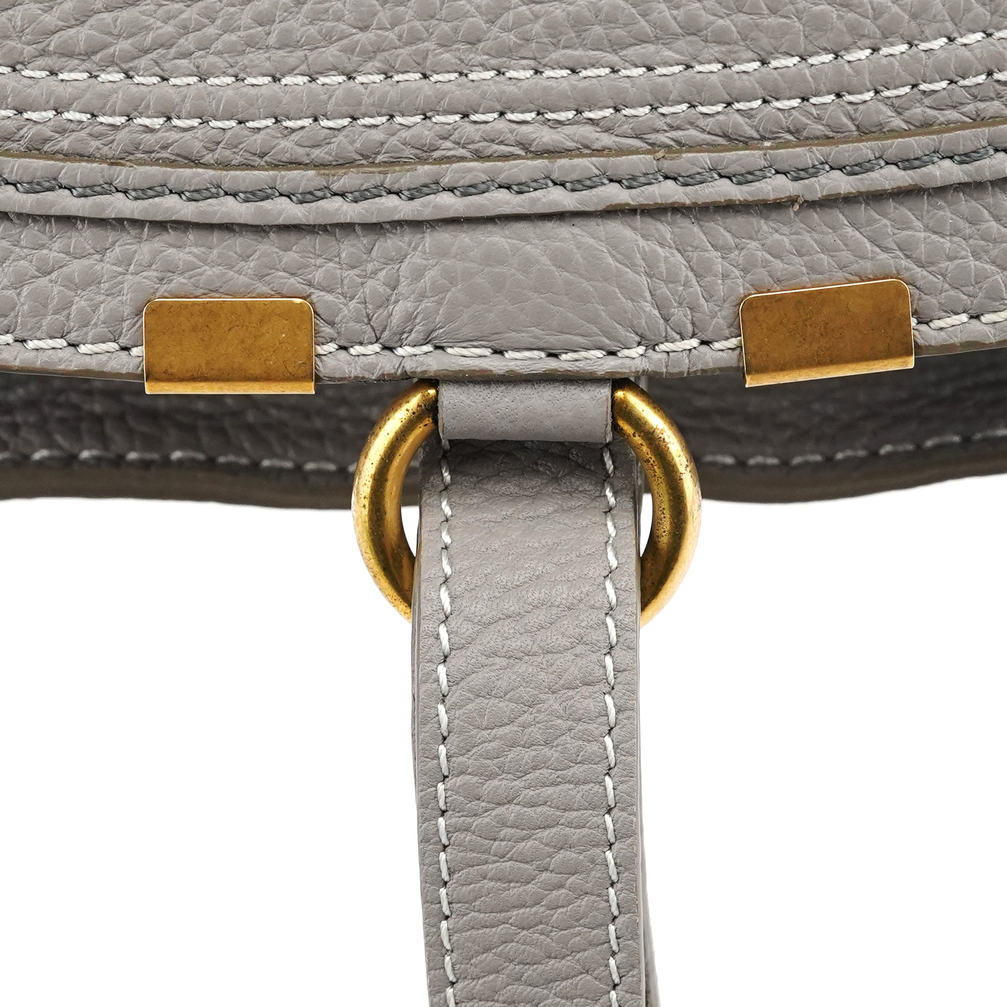 Chloé Grey Leather Marcie 2-Way Bag