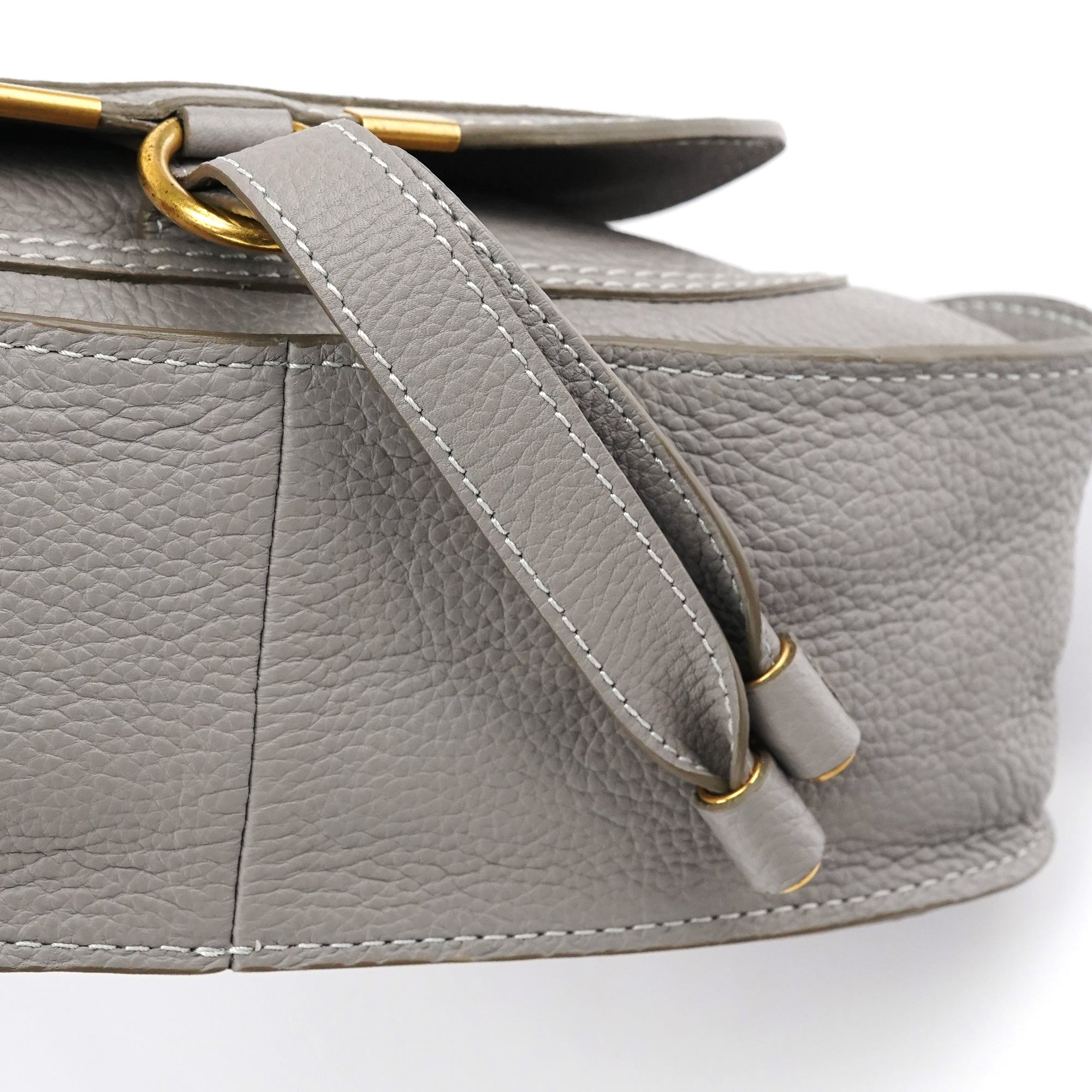 Chloé Grey Leather Marcie 2-Way Bag
