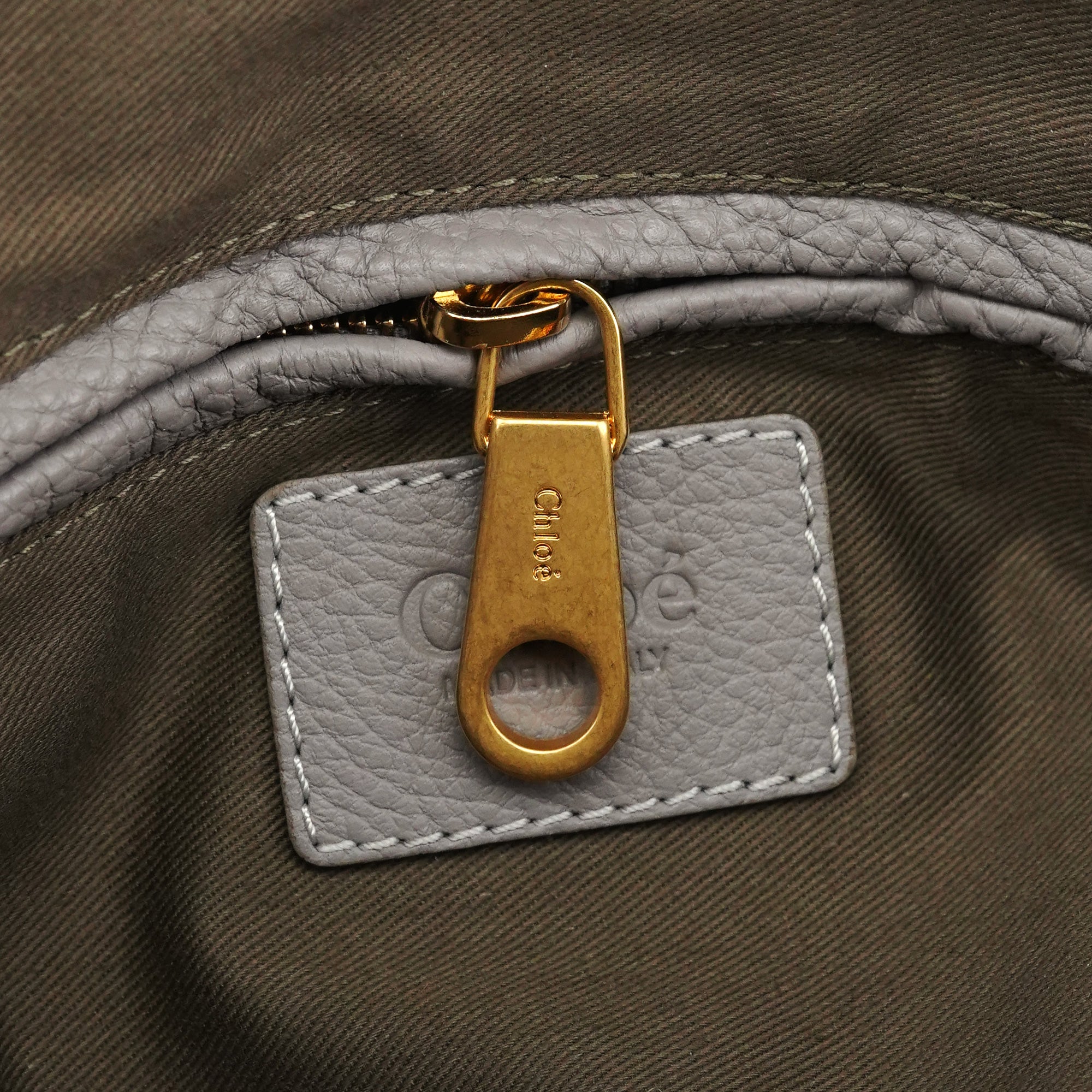 Chloé Grey Leather Marcie 2-Way Bag
