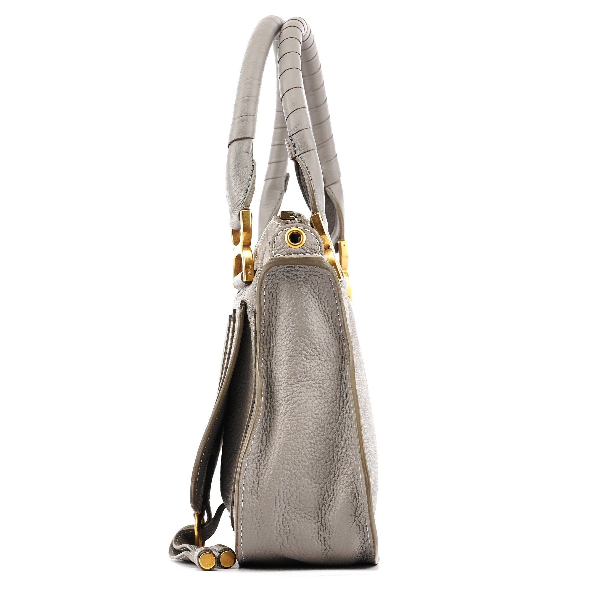 Chloé Grey Leather Marcie 2-Way Bag