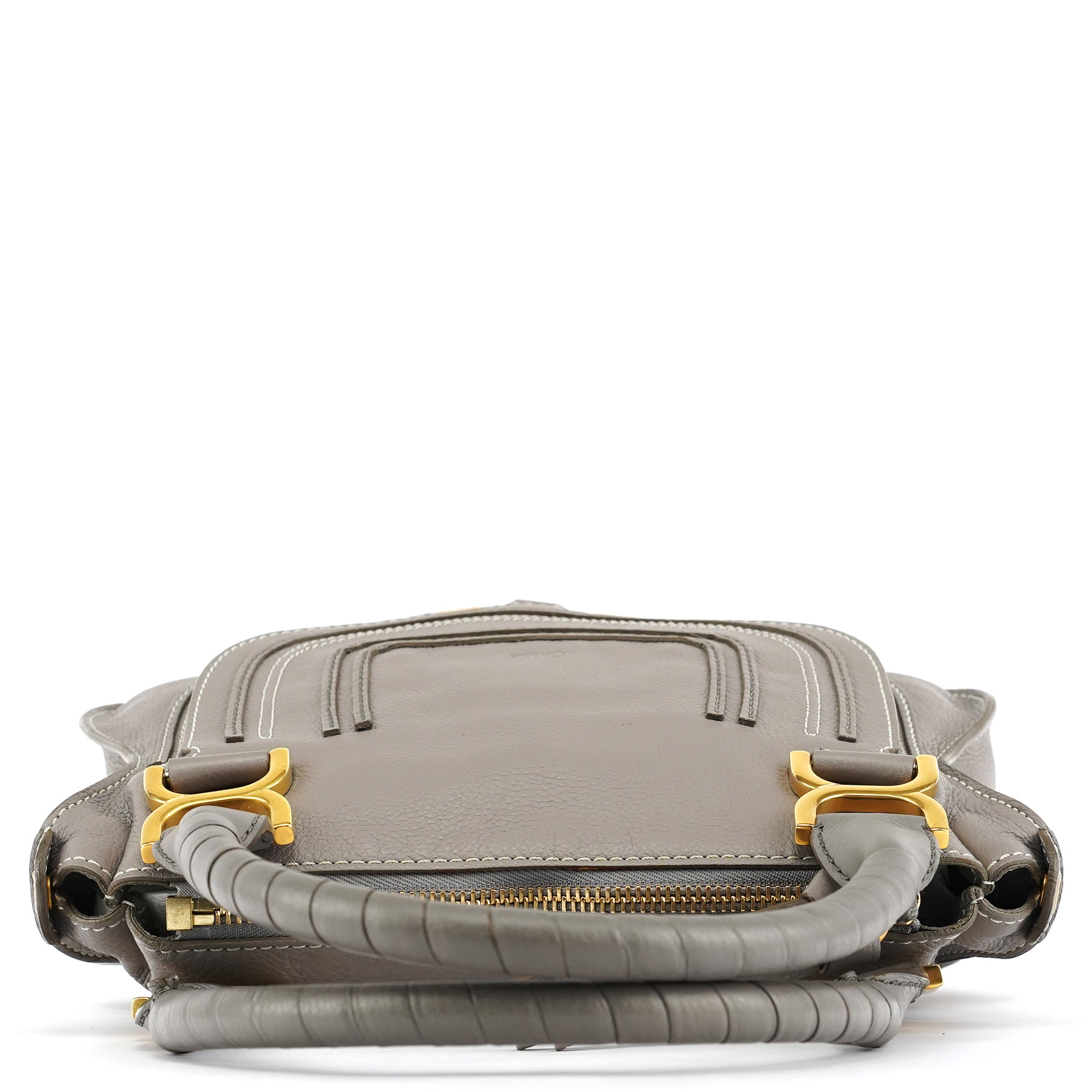 Chloe Grey Leather Marcie 2-Way Shoulder Bag