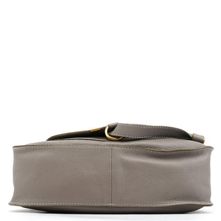 Chloe Grey Leather Marcie 2-Way Shoulder Bag
