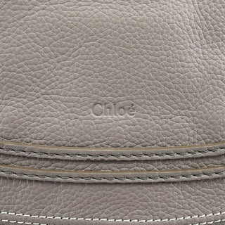 Chloe Grey Leather Marcie 2-Way Shoulder Bag