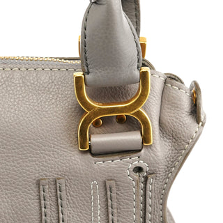 Chloe Grey Leather Marcie 2-Way Shoulder Bag