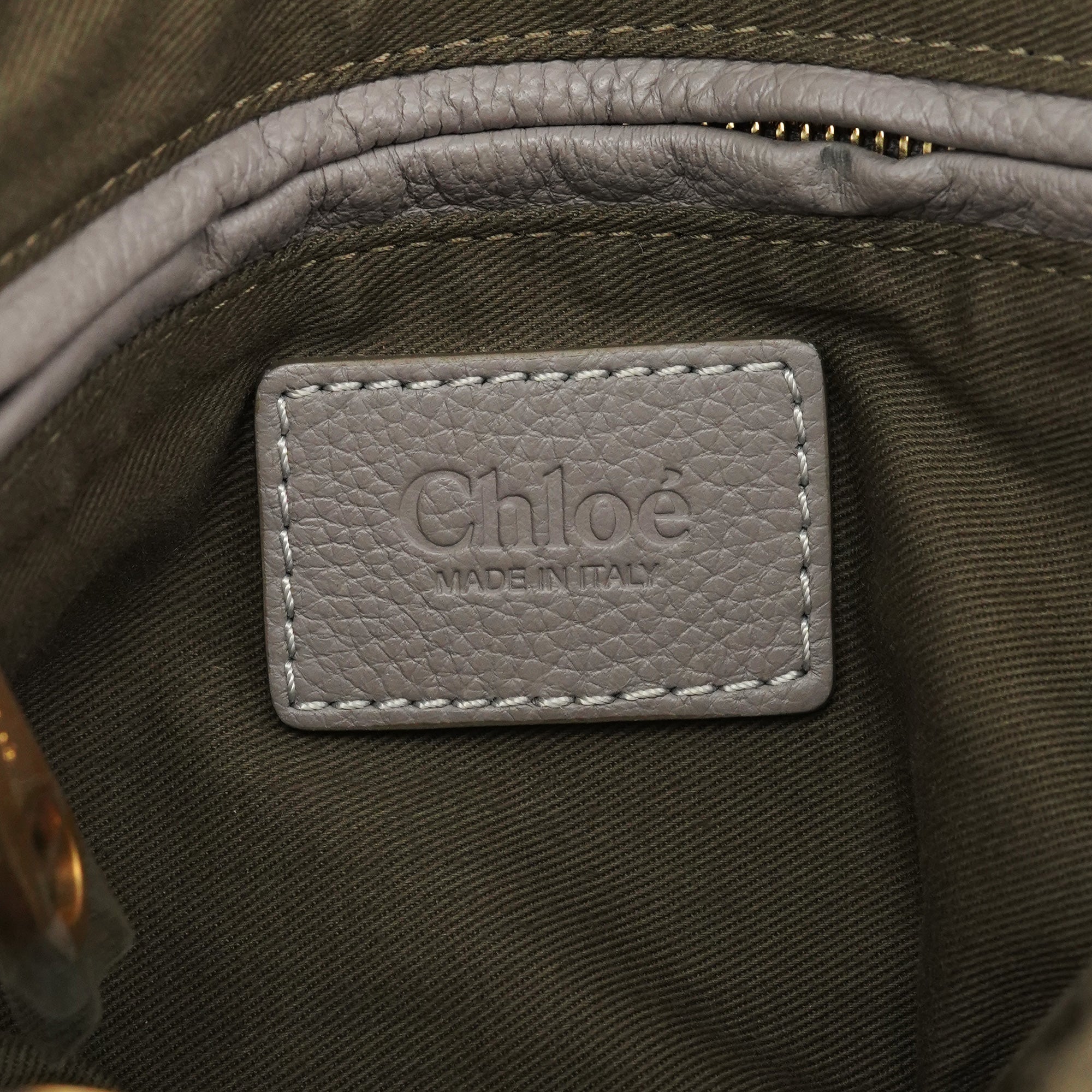Chloe Grey Leather Marcie 2-Way Shoulder Bag