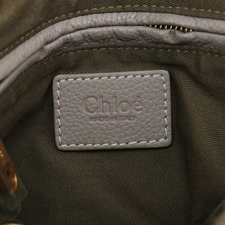Chloe Grey Leather Marcie 2-Way Shoulder Bag