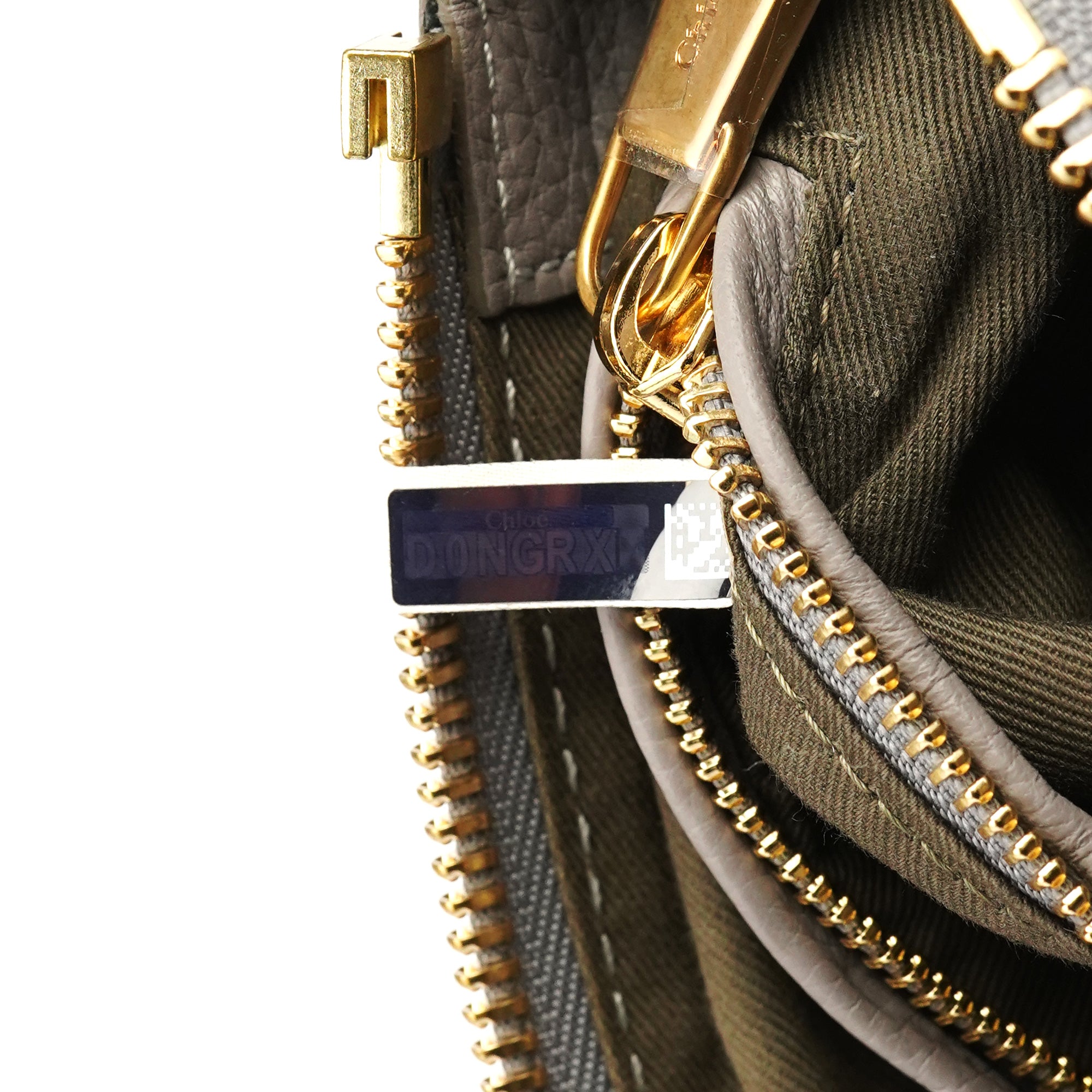 Chloe Grey Leather Marcie 2-Way Shoulder Bag