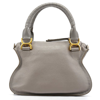 Chloe Grey Leather Marcie 2-Way Shoulder Bag