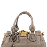 Chloé Grey Leather Paddington Shoulder Bag