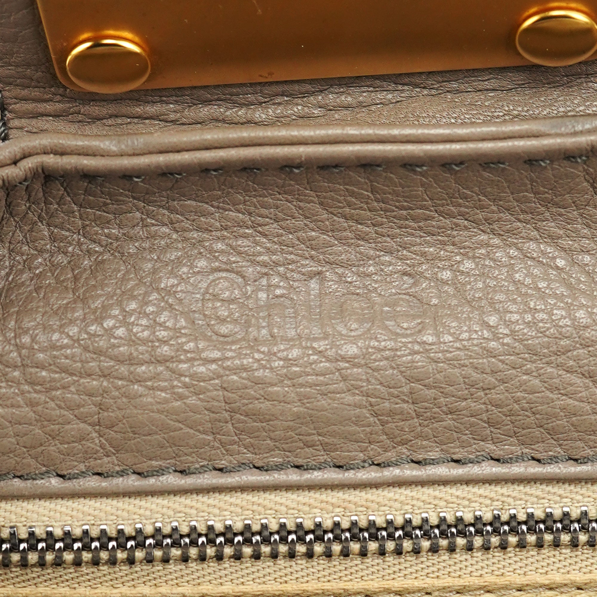 Chloé Grey Leather Paddington Shoulder Bag