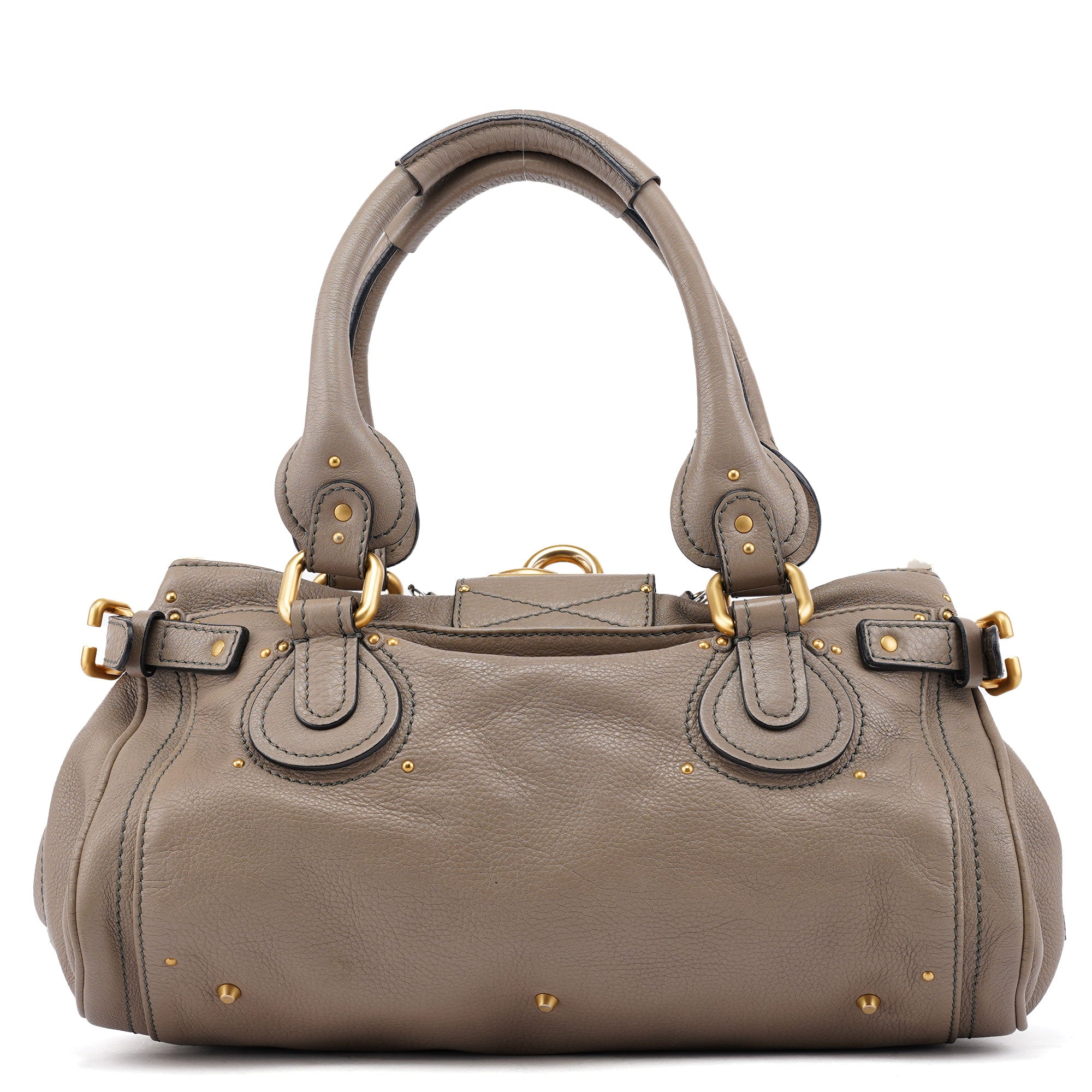 Chloé Grey Leather Paddington Shoulder Bag