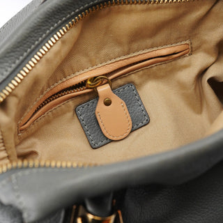 Chloe Grey Leather Paraty 2-Way Bag