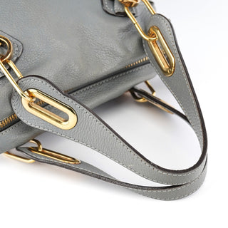 Chloe Grey Leather Paraty 2-Way Bag