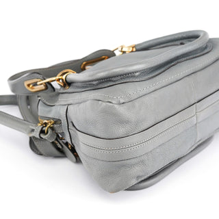 Chloe Grey Leather Paraty 2-Way Bag