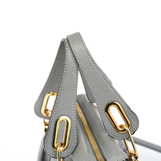 Chloe Grey Leather Paraty 2-Way Bag
