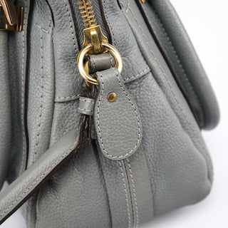 Chloe Grey Leather Paraty 2-Way Bag