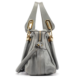 Chloe Grey Leather Paraty 2-Way Bag