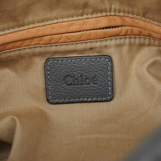 Chloe Grey Leather Paraty 2-Way Bag