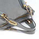 Chloé Paraty 2-Way Tasche aus grauem Leder