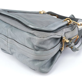 Chloe Grey Leather Paraty 2-Way Bag