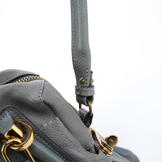 Chloe Grey Leather Paraty 2-Way Bag