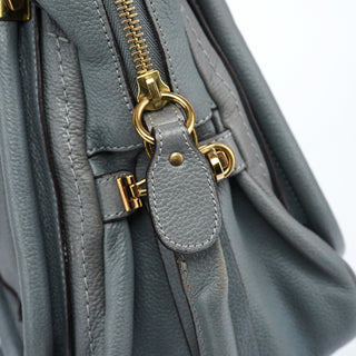 Chloe Grey Leather Paraty 2-Way Bag