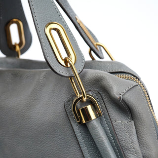 Chloe Grey Leather Paraty 2-Way Bag