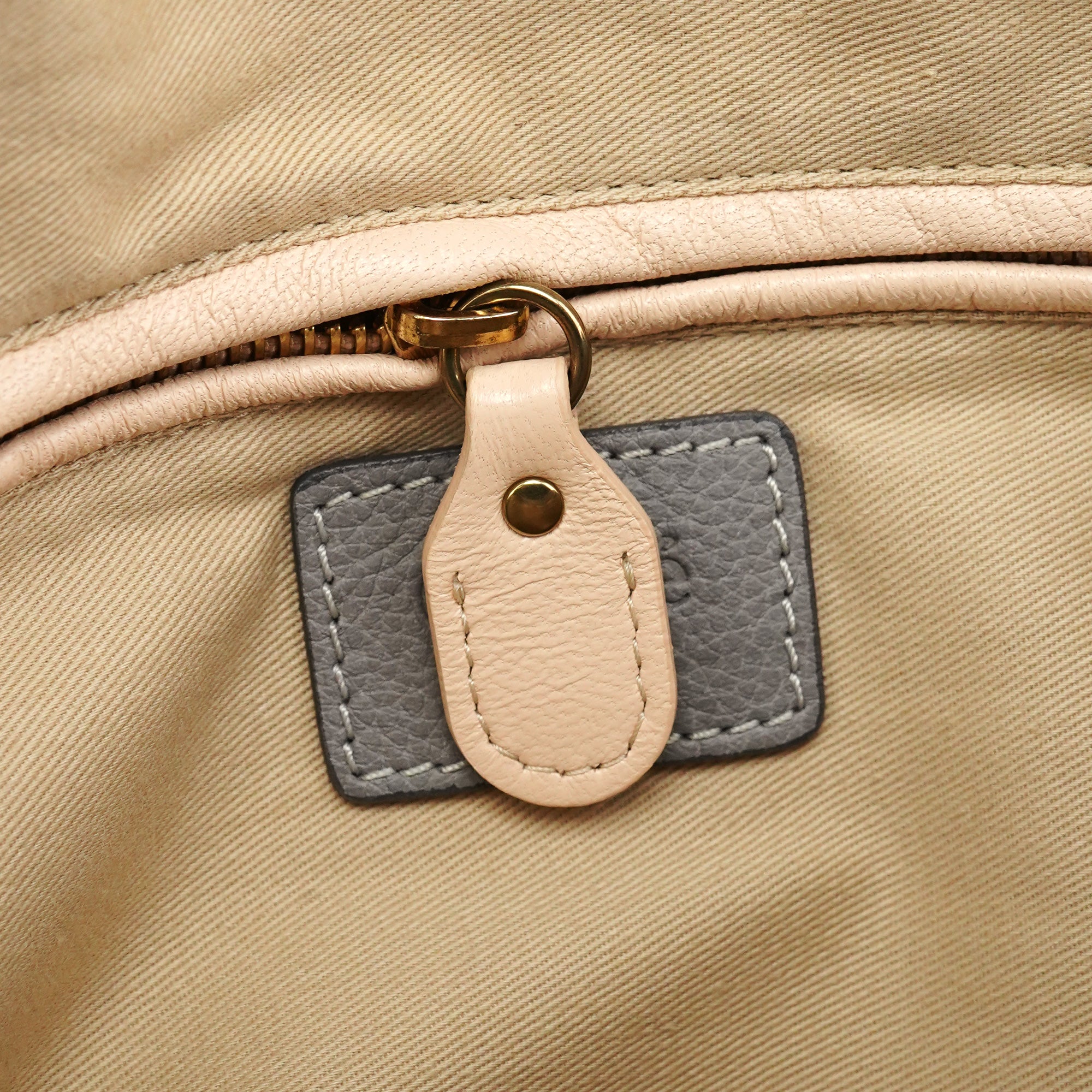 Chloe Grey Leather Paraty 2-Way Bag
