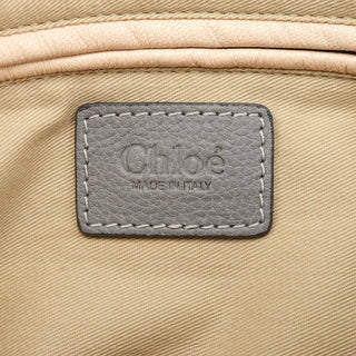 Chloe Grey Leather Paraty 2-Way Bag