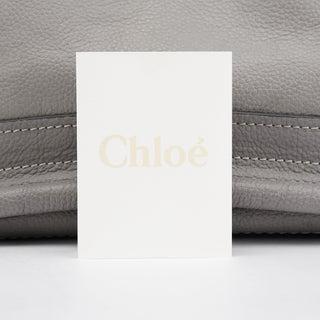 Chloe Grey Leather Paraty 2-Way Bag