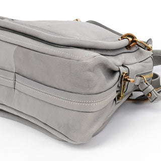 Chloe Grey Leather Paraty 2-Way Bag
