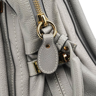 Chloe Grey Leather Paraty 2-Way Bag