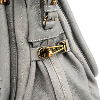 Chloe Grey Leather Paraty 2-Way Bag