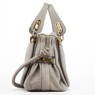 Chloe Grey Leather Paraty 2-Way Bag