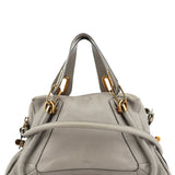 Chloe Grey Leather Paraty 2-Way Bag