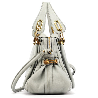 Chloe Grey Leather Paraty 2-Way Bag