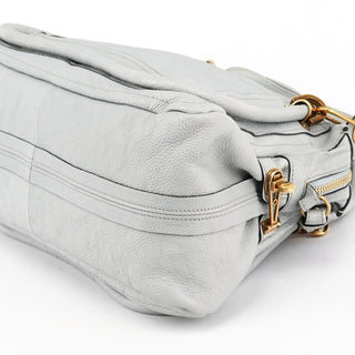 Chloe Grey Leather Paraty 2-Way Bag